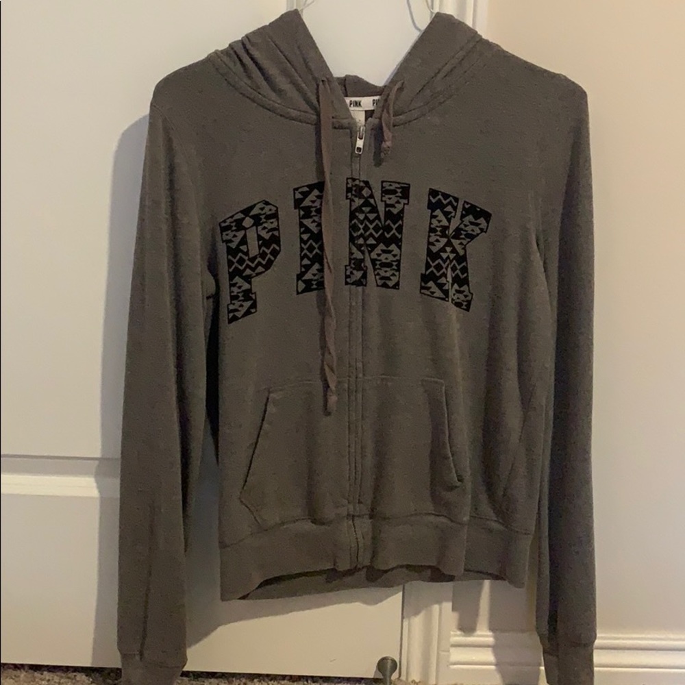 Woman’s full zip hoodie PINK brand